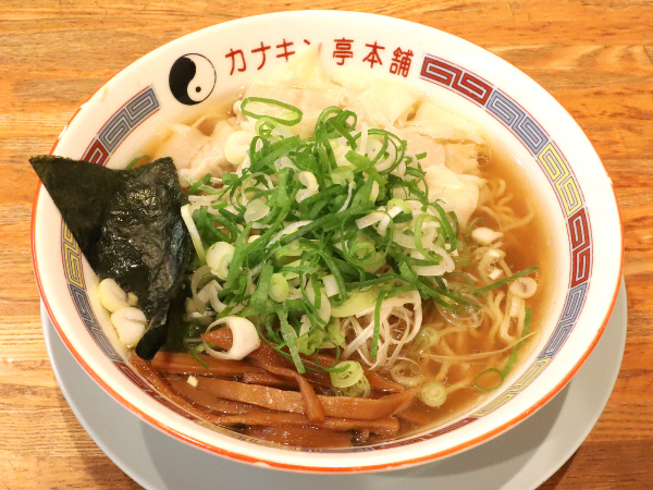 ねぎワンタン麺